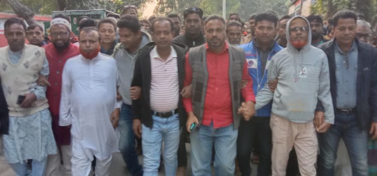 khulna jela bnp komitike sagoto janiye anondo michil