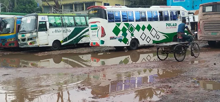 vari bristypater fole paikgachar rasta venge khana khondo toyri hoyeche